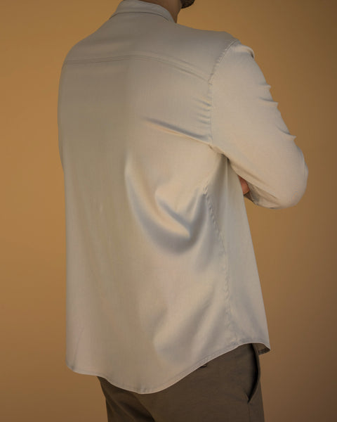 Band Collar Long Sleeve