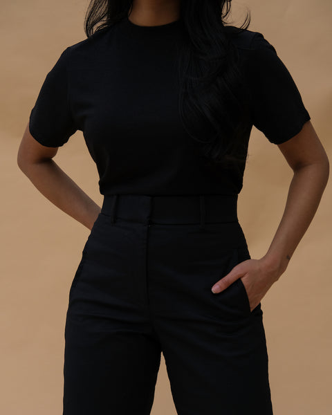 Bamboo Mock Neck Tee