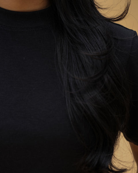 Bamboo Mock Neck Tee
